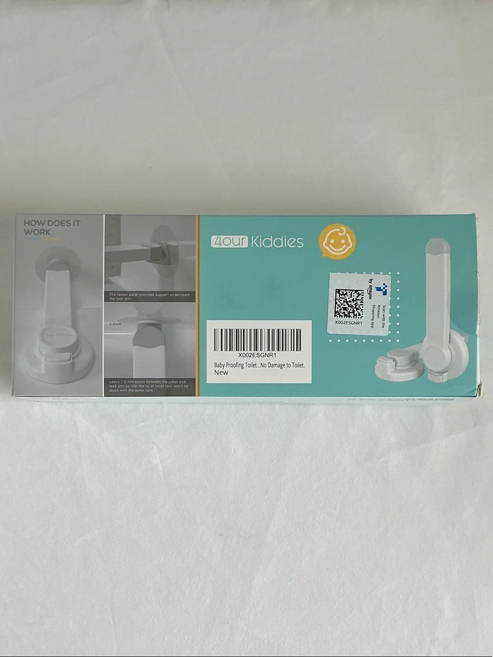 Baby Proofing Toilet Shut Lock in Teal (2 Pack)